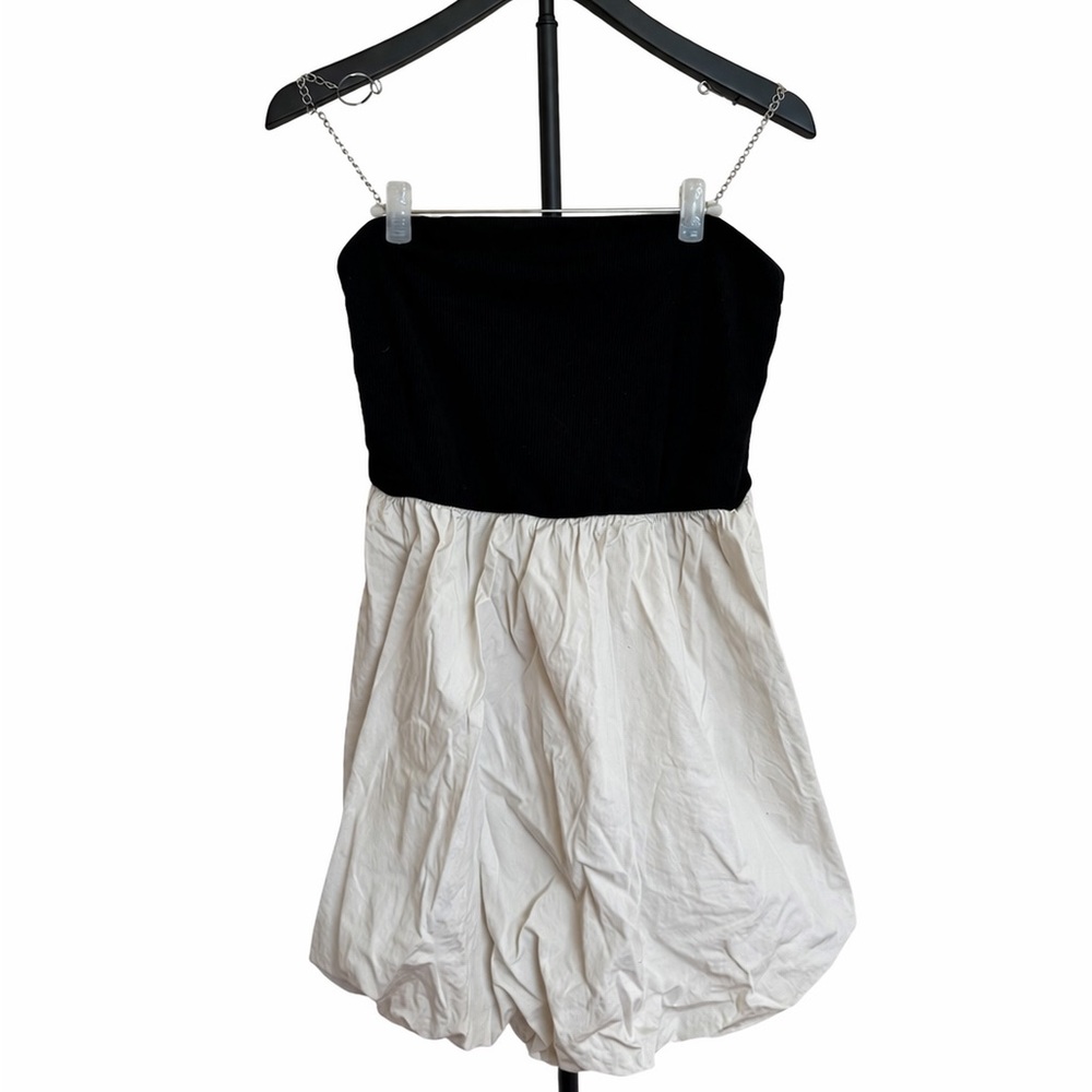 Women's Tube Bubble Mini A-Line Dress - Picture 3 of 4